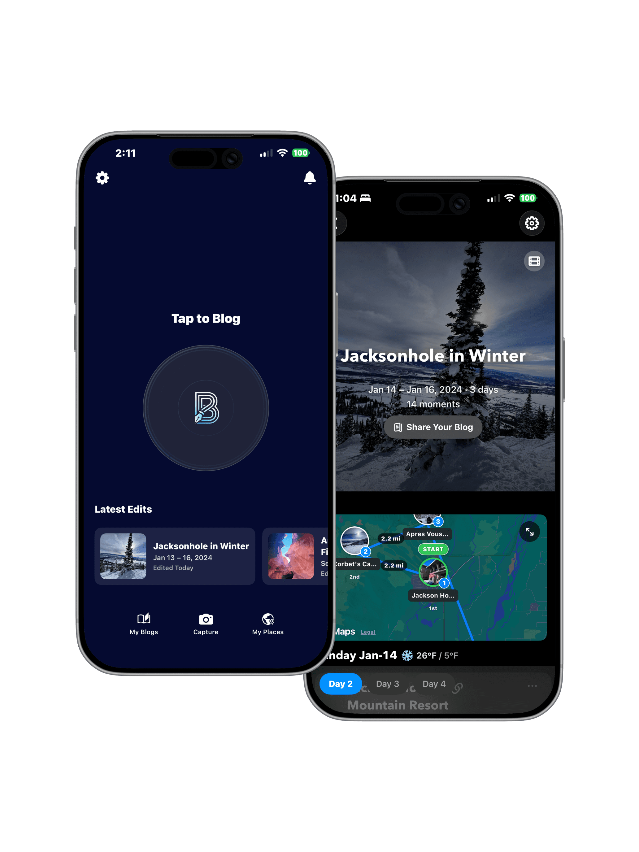 Bloggo app preview